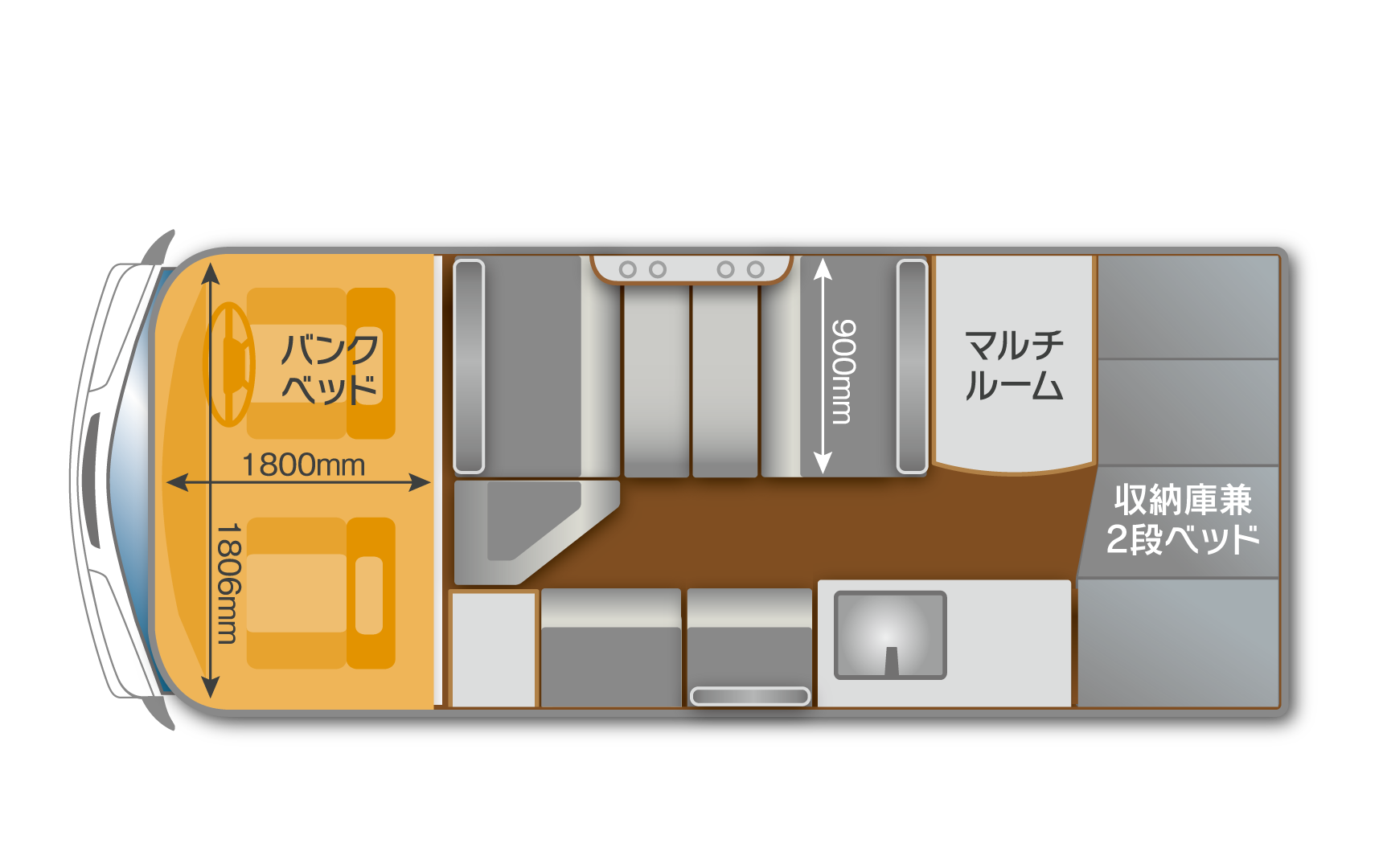 アレッタタイプWレイアウト